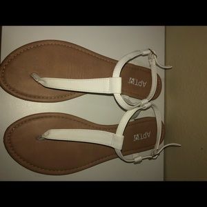 Apt 9 white sandals